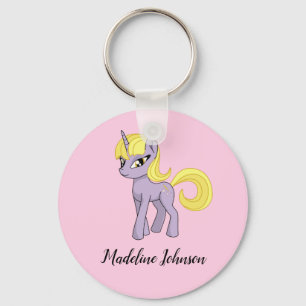 Einhorn personalisiertes Mädchen Schlüsselanhänger