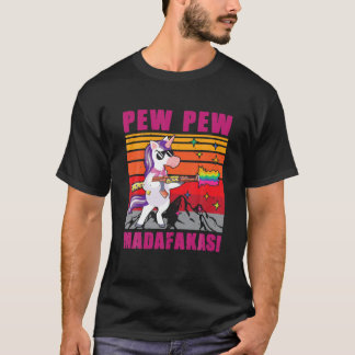 Einhorn Pew Pew Madafakas - Vintage Einhorn Gesche T-Shirt