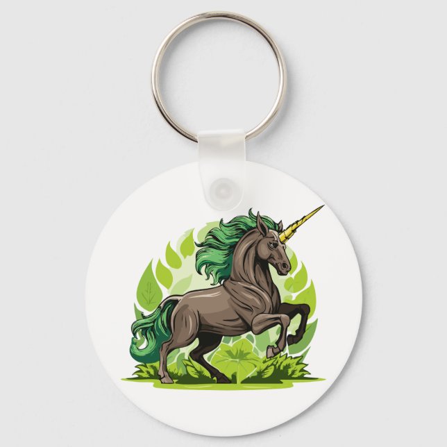Einhorn Pferd Schlüsselanhänger (Vorderseite)