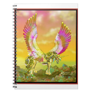 Einhorn Pferdeponie Pferdepegasus lila Flügel Notizblock