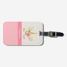 Einhorn Pfirsichfarben Personalisiert