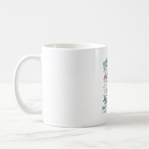 Einhorn Pilates und Feenstaub Fettgedruckte Typogr Kaffeetasse