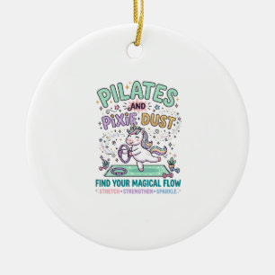 Einhorn Pilates und Feenstaub Fettgedruckte Typogr Keramik Ornament