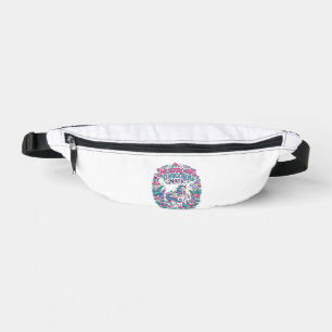 Einhorn Pilz Einhorn Magie Farbige POD Kunstwerk Bauchtasche