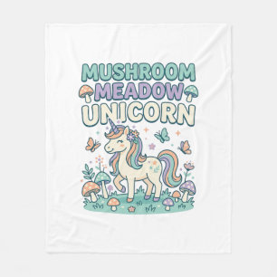 Einhorn Pilz Wiese Einhorn Trendy T-Shirt Des Fleecedecke