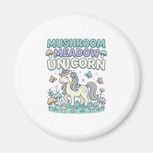 Einhorn Pilz Wiese Einhorn Trendy T-Shirt Des Magnet