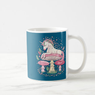 Einhorn-Pilze Fantasy Traumhafte Schmetterlinge Fl Kaffeetasse
