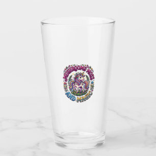 Einhorn Pilze Moos und Magie Werbe-Shirt Glas