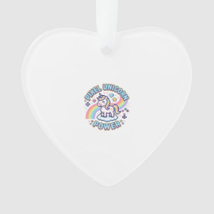 Einhorn Pixel Einhorn Power Grafikdesign Produkt Ornament