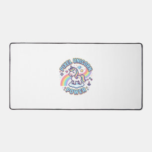 Einhorn Pixel Einhorn Power Grafikdesign Produkt Schreibtischunterlage