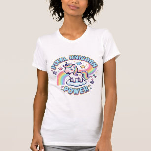 Einhorn Pixel Einhorn Power Grafikdesign Produkt T-Shirt