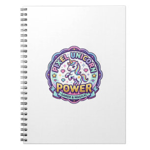 Einhorn Pixel Einhorn Power POD Fertige Apparel Gr Notizblock