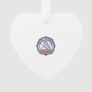 Einhorn Pixel Einhorn Power POD Fertige Apparel Gr Ornament