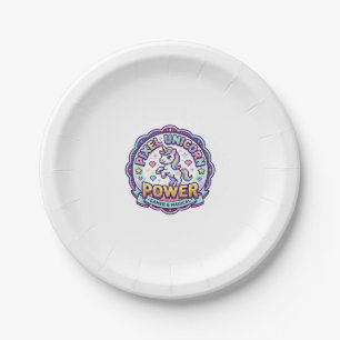 Einhorn Pixel Einhorn Power POD Fertige Apparel Gr Pappteller