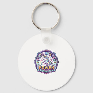 Einhorn Pixel Einhorn Power POD Fertige Apparel-Gr Schlüsselanhänger