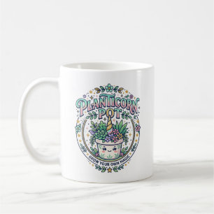 Einhorn Planticorn Topf POD Bereit POD Artwork_1 Kaffeetasse