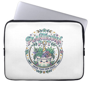 Einhorn Planticorn Topf POD Bereit POD Artwork_1 Laptopschutzhülle