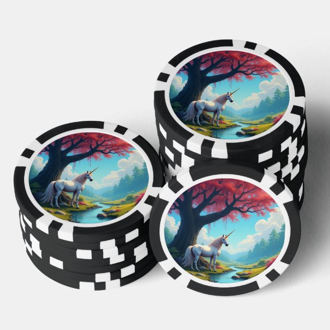 Einhorn Pokerchips (Stapel)