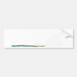 Einhorn poo autoaufkleber