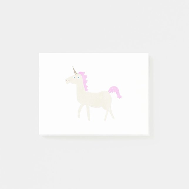 Einhorn Post-it Klebezettel (Vorderseite)