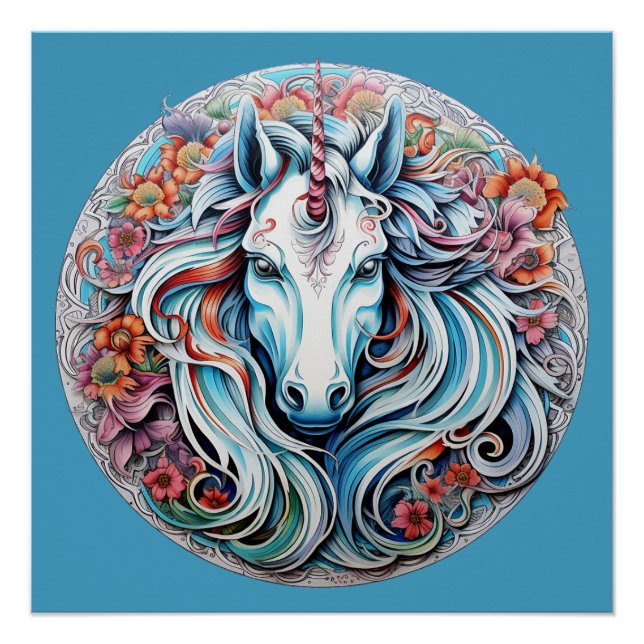 Einhorn Poster (Vorderseite)