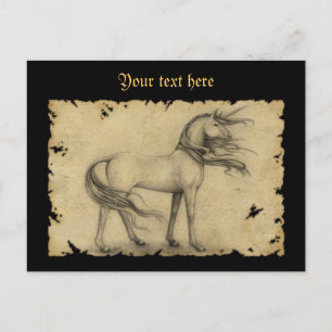 Einhorn Postkarte