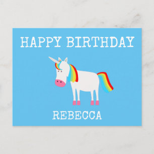 Einhorn Postkarte