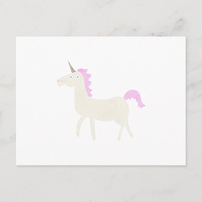 Einhorn Postkarte (Vorderseite)