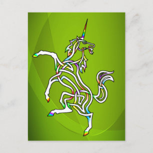 Einhorn Postkarte