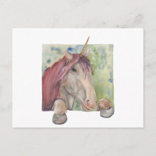 Einhorn Postkarte