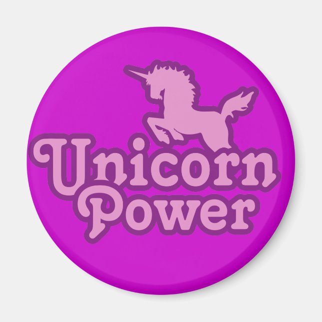 Einhorn Power! Magnet (Vorne)
