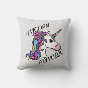 Einhorn-Princess-Design - Drehkissen 16 Zoll x 16 Kissen