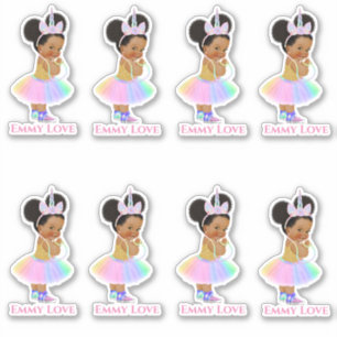 Einhorn Prinzessin Sticker Baby Mädchen Pastell