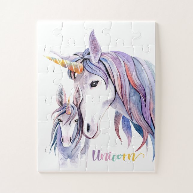 Einhorn Puzzle (Vertikal)