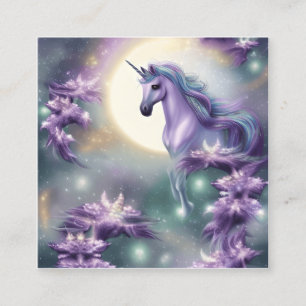 Einhorn Quadratische Visitenkarte