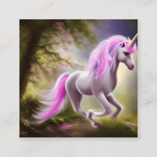 Einhorn Quadratische Visitenkarte