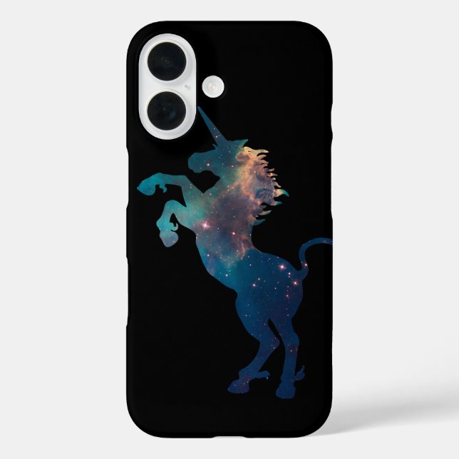 Einhorn-Raummuster Case-Mate iPhone Hülle (Rückseite)
