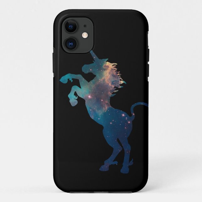 Einhorn-Raummuster Case-Mate iPhone Hülle (Rückseite)