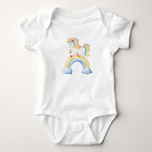 Einhorn Regenbogen  Baby Strampler