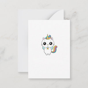 Einhorn, Regenbogen-Einhorn, süß Mitteilungskarte