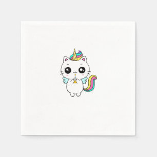Einhorn, Regenbogen Einhorn, süß Serviette