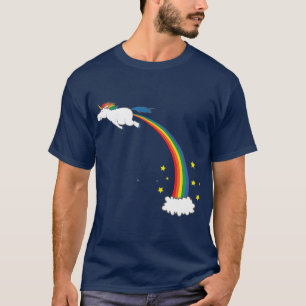 Einhorn Regenbogen Furz Freunde T-Shirt
