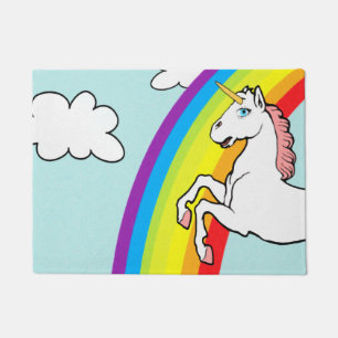 Einhorn-Regenbogen Fußmatte