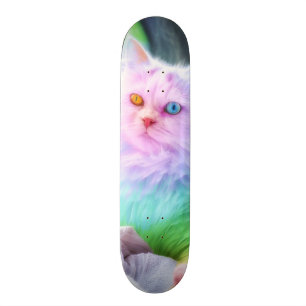 Einhorn-Regenbogen-Katze Skateboard