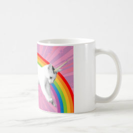 Einhorn-Regenbogen-Katze Tasse