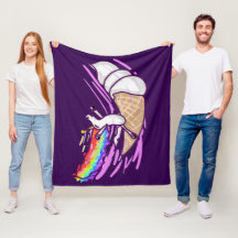 Einhorn Regenbogen Reitendes Eiscremehörnchen