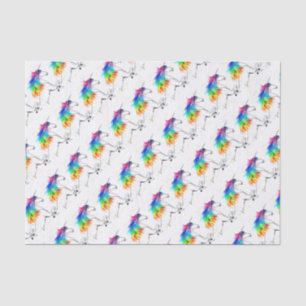 Einhorn Regenbogen Wasserfarbe Farbige Magische We Seidenpapier
