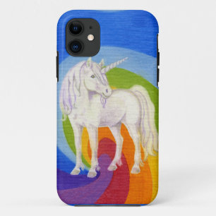 Einhorn-Regenbogentelefonkasten iPhone 11 Hülle