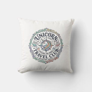 Einhorn-Reiseklub Original Zazzle Design_1 Kissen