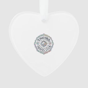 Einhorn-Reiseklub Original Zazzle Design_1 Ornament